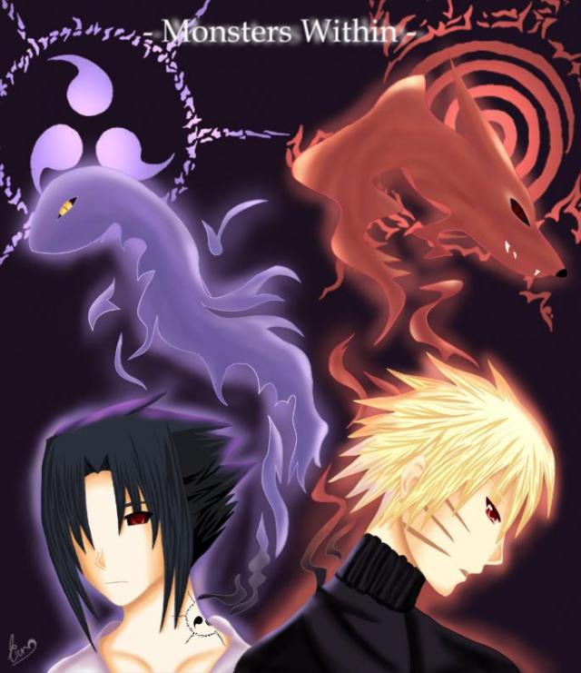 Monsters within us, Naruto and Sasuke